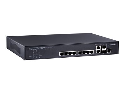 GeoVision GV-POE0812 Switch L2+ managed 8 x 10/100/1000 (PoE+) + 2 x SFP 
