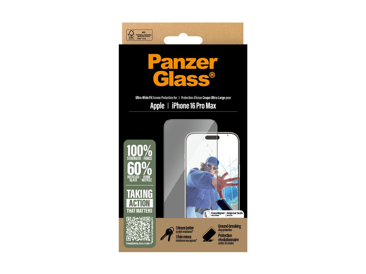 PanzerGlass Screen Protector for Apple iPhone 16 Pro Max