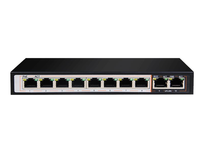 D-Link DGS F1010P-E switch 10 ports Product shot Front 79500