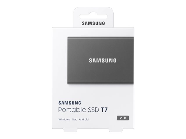 Samsung T7 MU-PC2T0T - SSD - 2 To - USB 3.2 Gen 2
