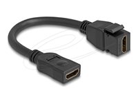 Delock HDMI-forlængerkabel 20cm Sort