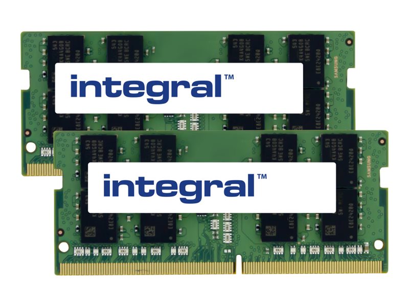 Integral - DDR4 - kit - 16 GB: 2 x 8 GB - SO-DIMM 260-pin - 2666 MHz / PC4-21300 - unbuffered