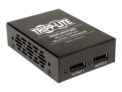Tripp Lite 2-Port Displayport Multi Display Splitter Expander Booster TAA