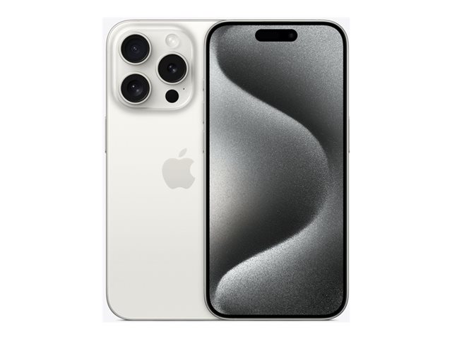 Apple iPhone 15 Pro - Titane blanc - 5G smartphone - 128 Go - GSM  (MTUW3ZD/A)