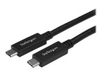 StarTech.com Câble USB 3.1 USB-C vers USB-C de 1 m - Cordon USB C vers C - Mâle / Mâle - Noir