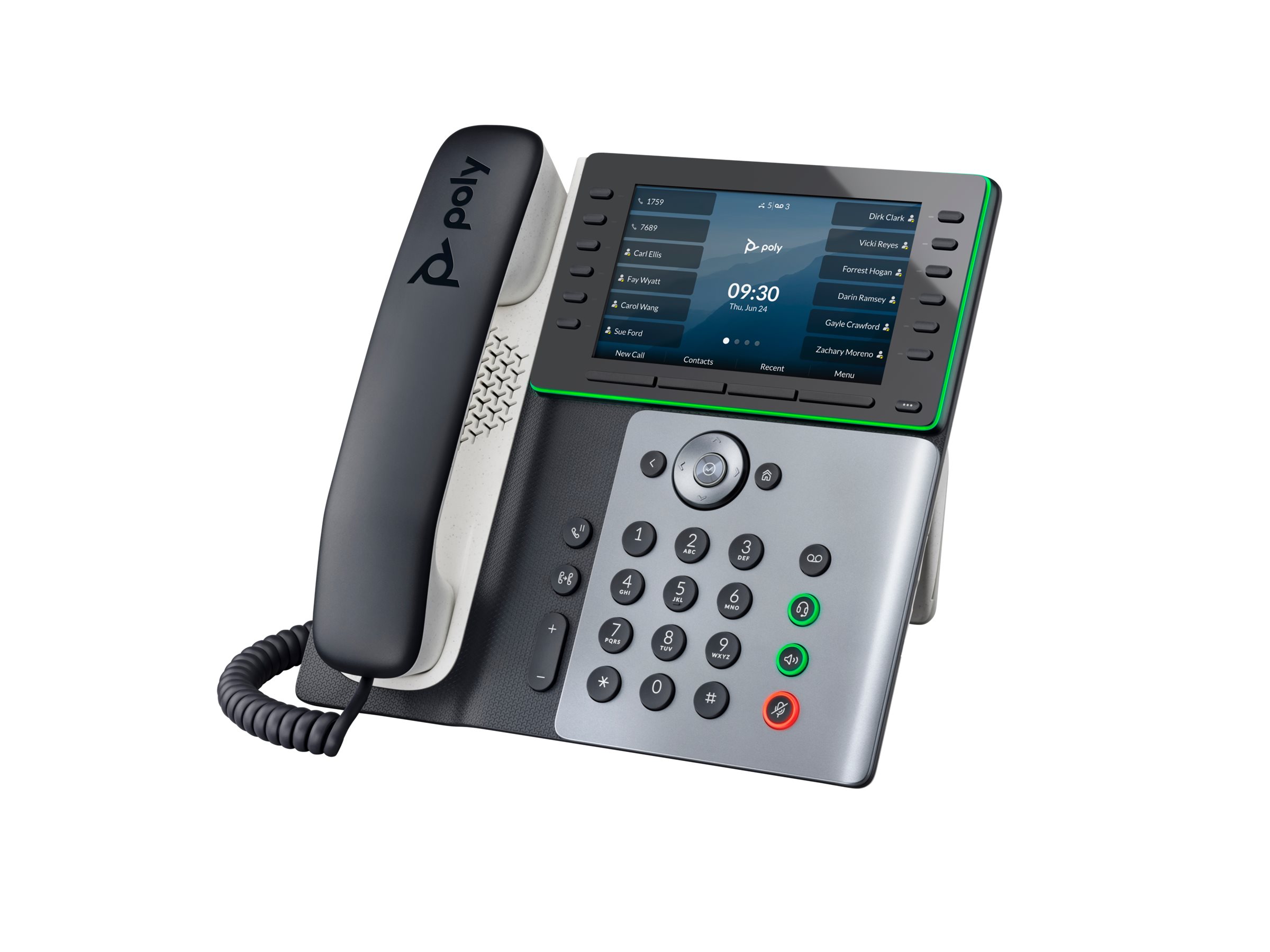 HP Poly Edge E550 - VoIP phone with caller ID/call waiting