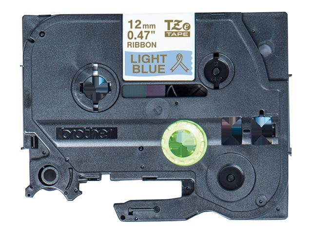 Ruban TZERL34 12mm or / bleu  tissu non adhésif