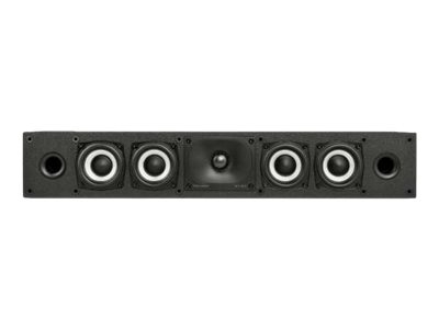 Polk High-Resolution Centre Channel Speaker - Black - Monitor XT35