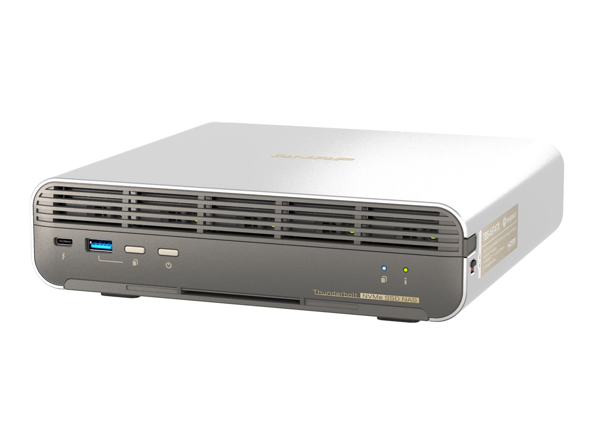 QNAP TBS-H574TX NAS Product shot Right-angle 79850