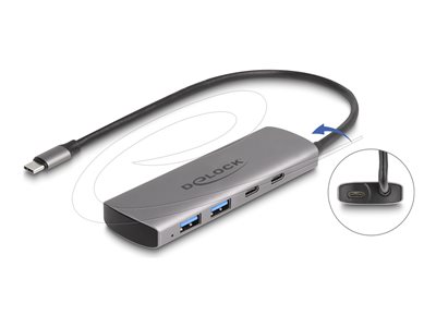 DELOCK USB 10 Gbps 2 Port USB Typ-A + 2