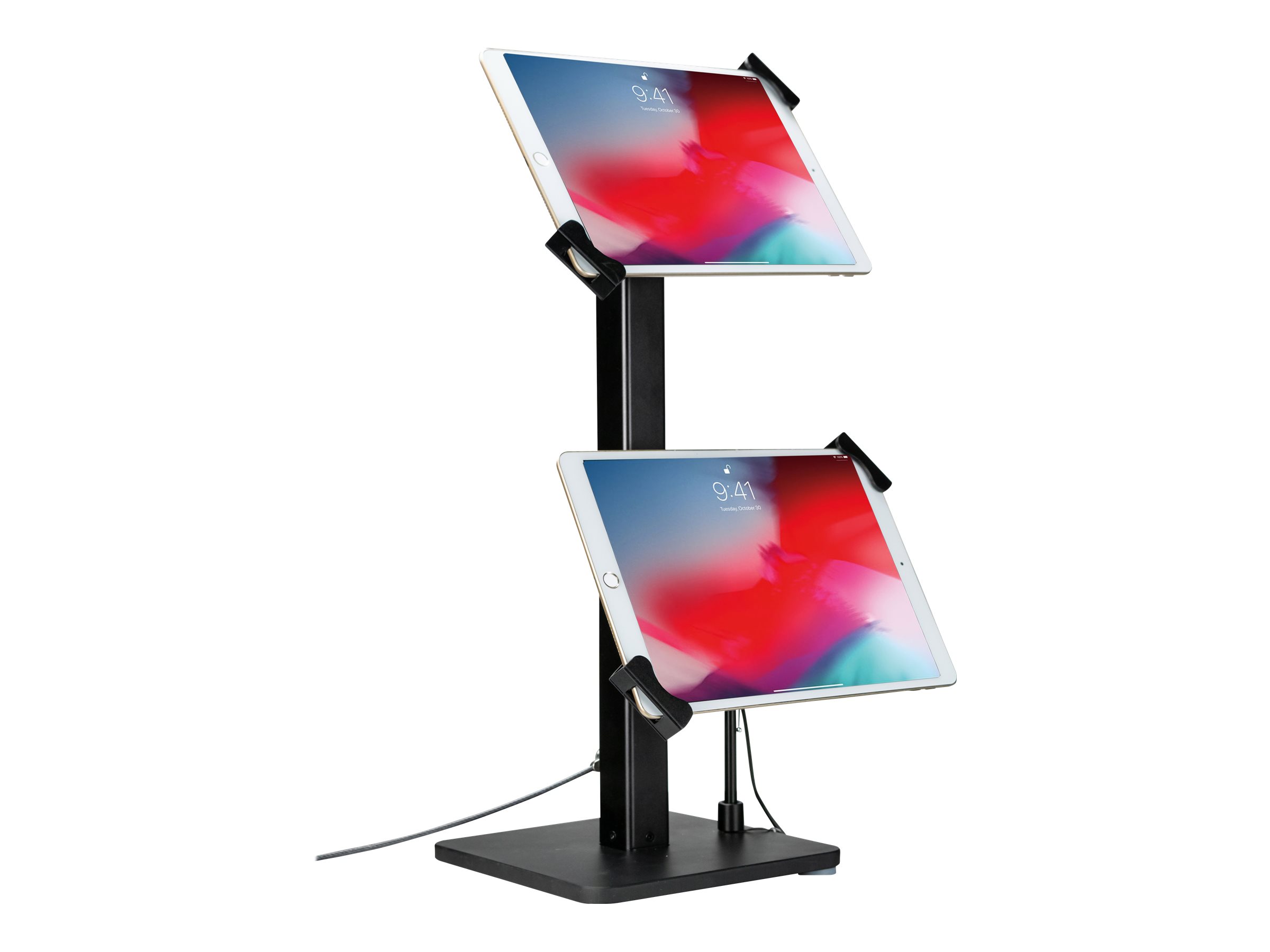 CTA Digital Angle-Adjustable Twin Tablet Stand