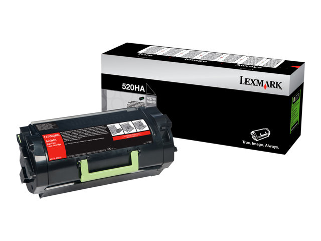 Image of Lexmark 520HA - High Yield - black - original - toner cartridge - LCCP