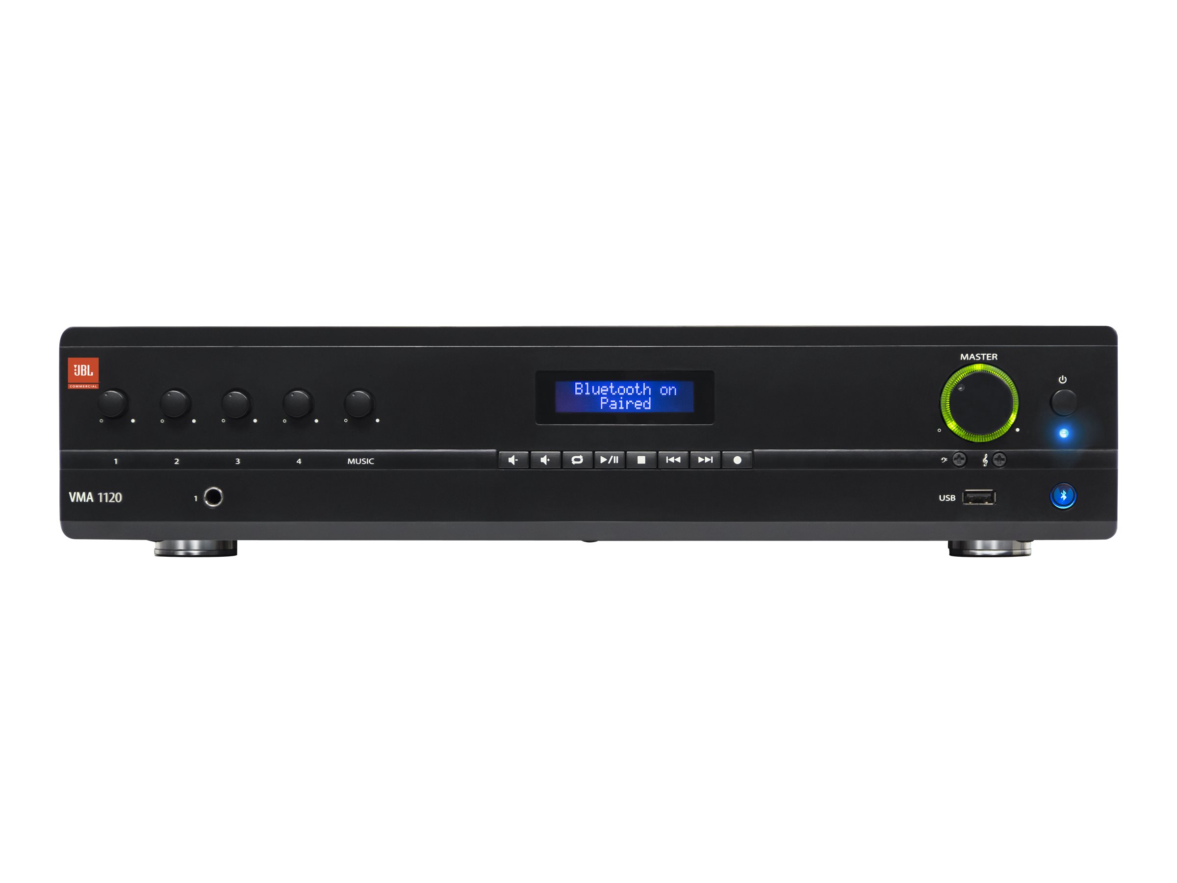 JBL Commercial Series VMA1120 mixer amplifier Product shot Back 79000