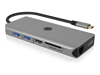 Dockingstation IcyBox 12-in-1 mobile USB 3.2 Gen 1 Type-C retail - IB-DK4061-CPD