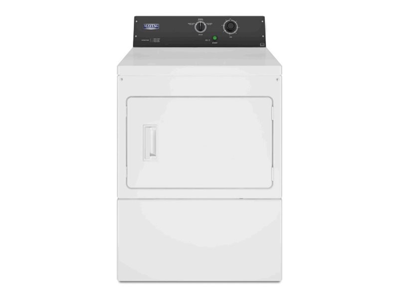 Maytag Commercial Mde20mntgw Dryer Front Loading Freestanding