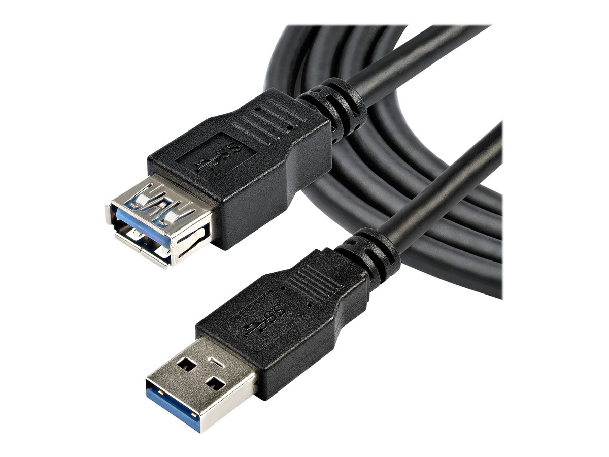StarTech.com 2m Black SuperSpeed USB 3.0 Extension Cable A to A - Male to Female USB 3.0 Extender Cable - USB 3.0 Extension Cord - 2 meter (USB3SEXT2MBK) - prodlužovací šňůra USB - USB typ A do USB typ A - 2 m – foto 2