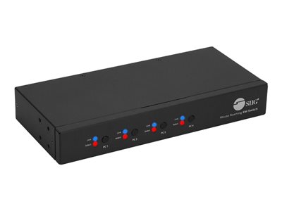 SIIG 4-Port Roaming KM Switch with USB 2.0 Hub