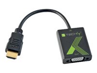 TECHly Videoadapterkabel HDMI / VGA 10cm Sort