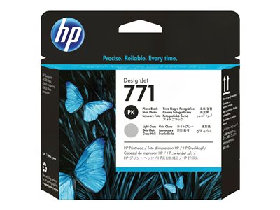 HP 771 Druckkopf Foto schwarz + hell gra