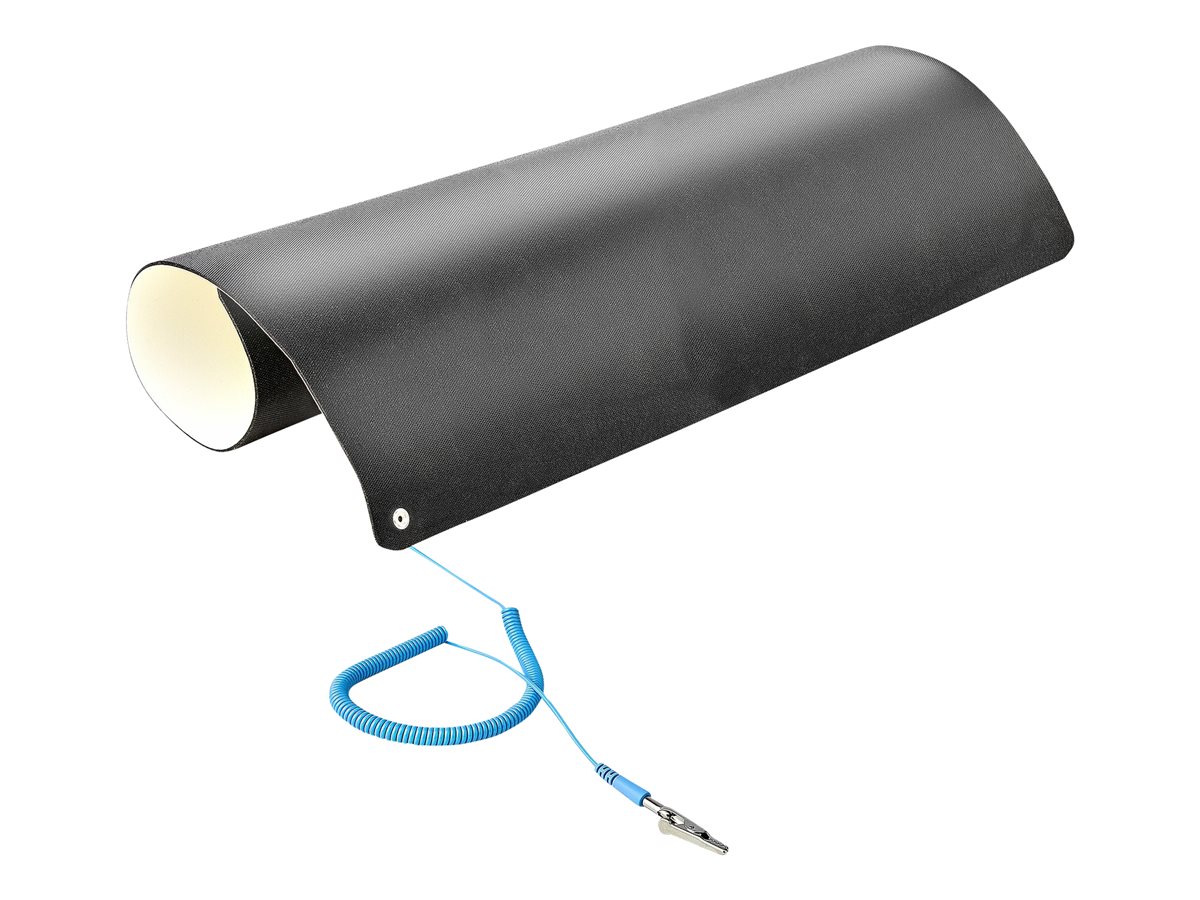 StarTech.com 23x47in Anti Static Mat, ESD Mat for Electronics Repair, Anti Static Desk Mat w/Detachable Grounding Wire, ANSI/ESD S 4.1 Compliant, Flexible Thermoplastic Work Mat/Pad - Suitable for Tables (LG-ANTI-STATIC-MAT) - antistatická podložka - detachable grounding wire – foto 4