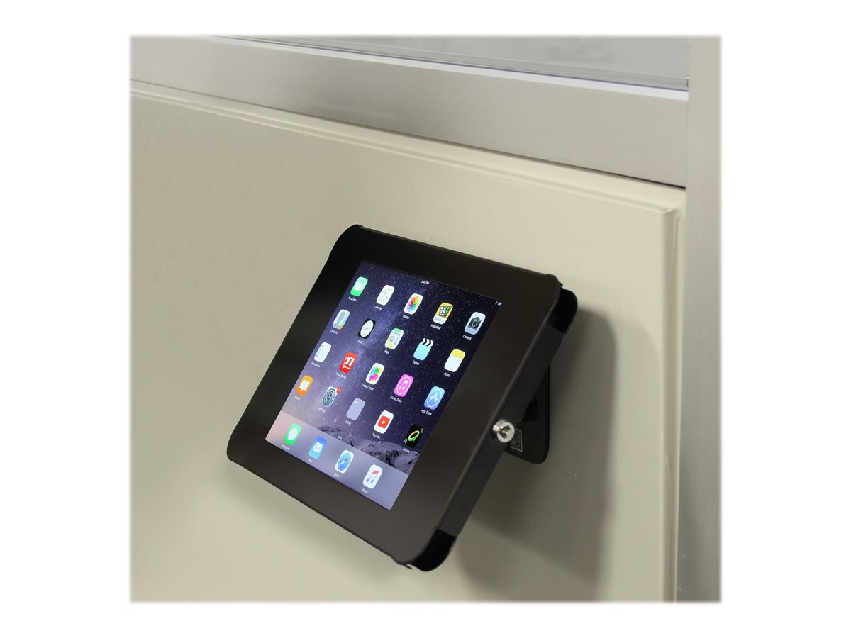 StarTech.com Secure Tablet Enclosure Stand- Lockable Anti Theft Steel Desk or Wall Mount for 9.7" iPad / Tablet - VESA Compatible (SECTBLTPOS) stojan - pro tablet - černá – foto 5