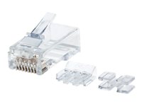 Intellinet RJ45 Modular Plugs Pro Line, Cat6A, UTP, 3-prong, for solid wire, 50 gold-plated contacts, 80 pack CAT 6a Ikke afskærmet parsnoet (UTP) Netværk-konnektor