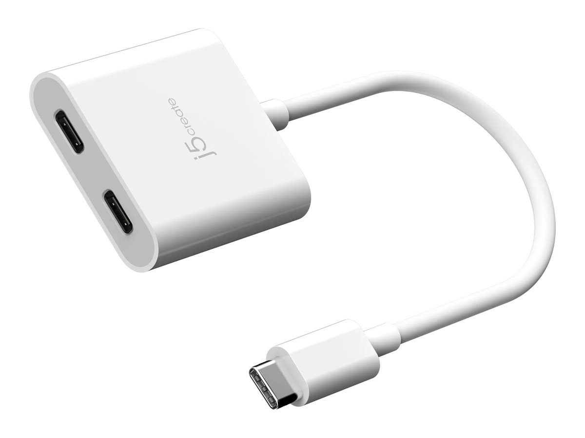 j5create USB-C adapter 24 pin USB-C 10 Product shot Right-angle 79850