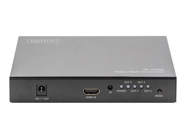 DIGITUS - Videowand-Controller - HDMI - HDMI - HDMI - 4 x HDMI