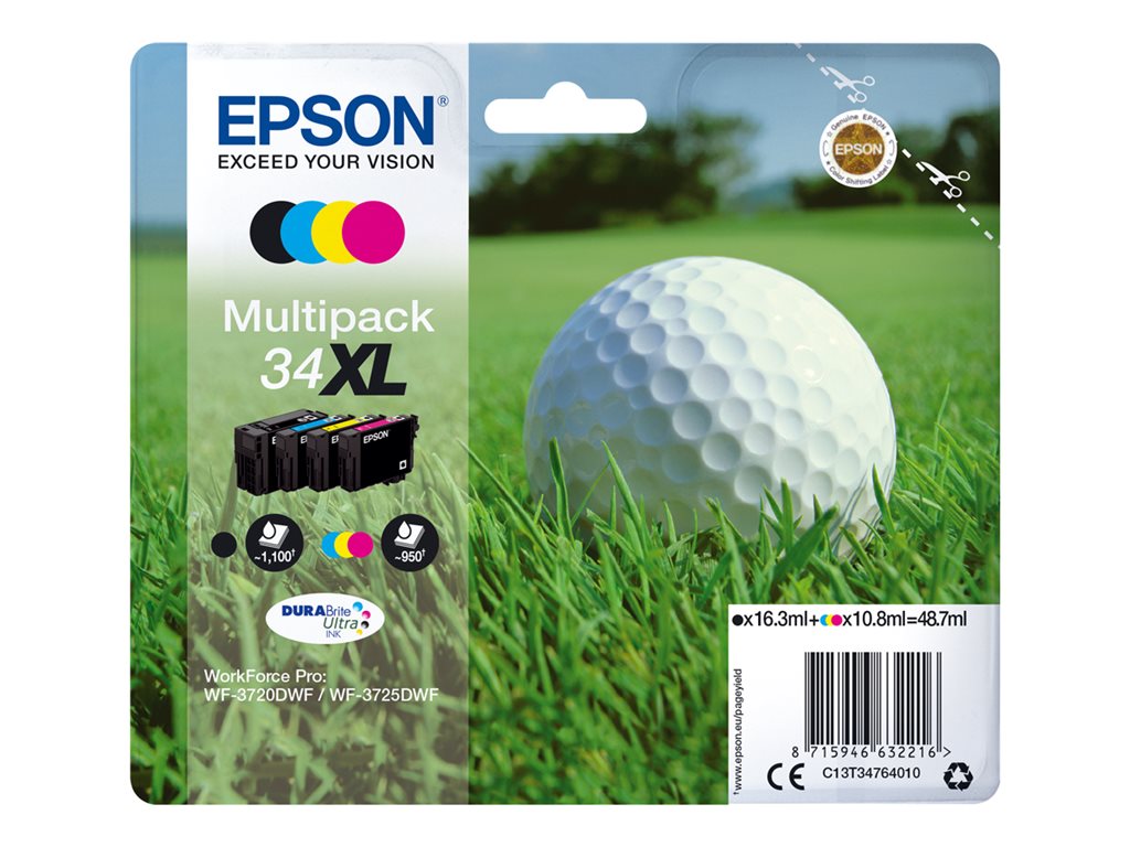 EPSON 2LB 34XL Ink Multipack CMYK w/s