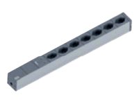 BACHMANN IT PDU 19 inch 1U 7xCH T23 overvoltage protec, black alu, clip, 3m CH Plug Type 23
