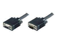 MicroConnect 15 pin HD D-Sub (HD-15) han -> 15 pin HD D-Sub (HD-15) hun 2 m Sort