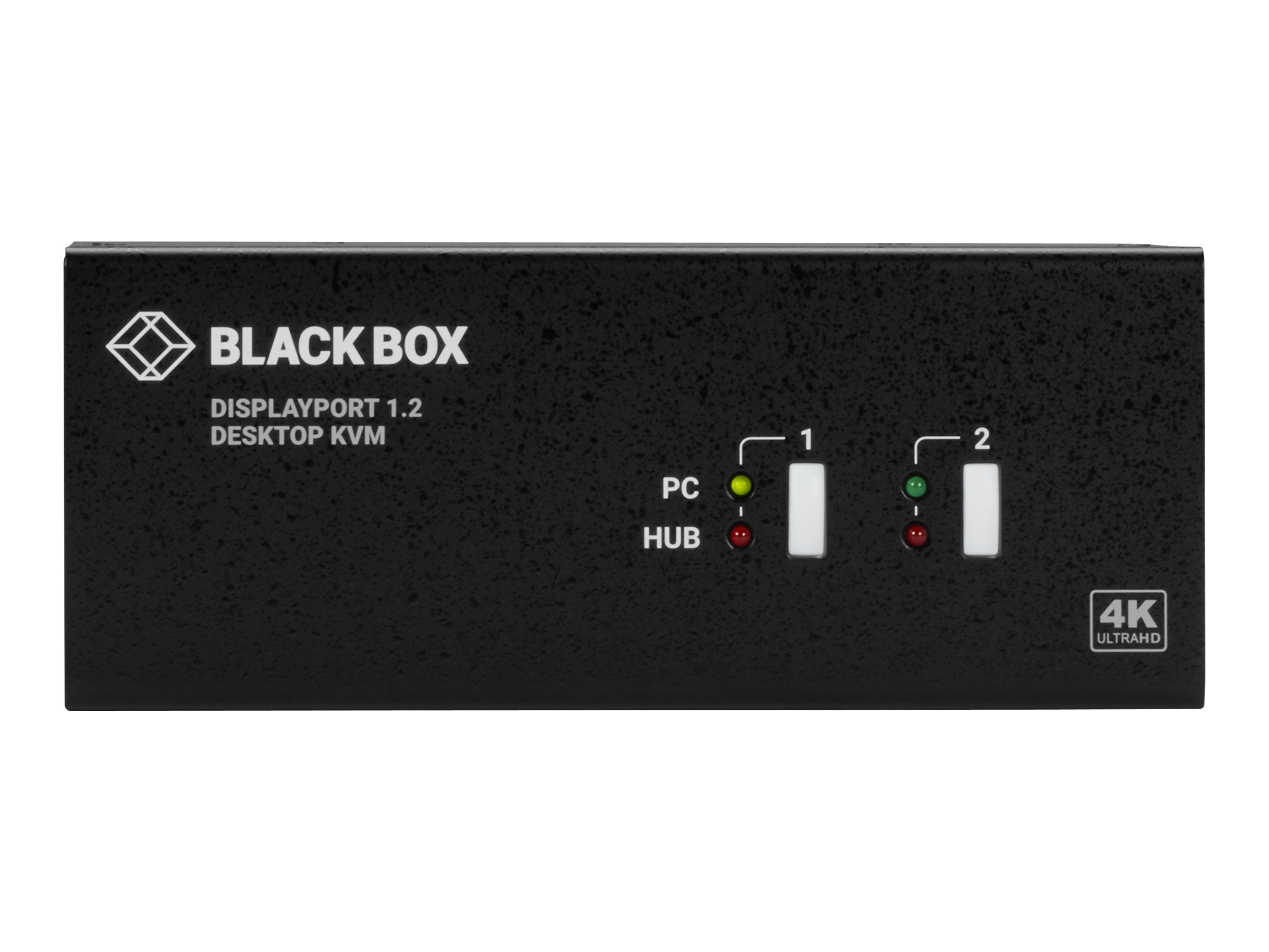 Black Box 4K 60Hz DisplayPort Dual-Head KVM Switch 2-Port, Audio