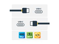 StarTech 1m / 3.3ft USB C to USB C Cable - USB 2.0 Type C Cable - M/M - USB-IF Certified - USB C Charging Cable - USB 2.0 (US