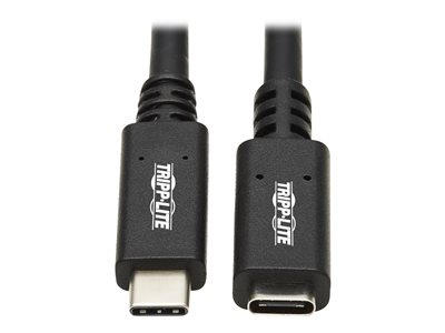 afskaffe gavnlig krans Tripp Lite USB C Extension Cable (M/F) - USB 3.2 Gen 2, Thunderbolt 3, 60W  PD Charging, Black, 20 in. (0.5 m) - USB-C extension cable - 24 pin USB-C  to 24 pin USB-C - 1.6 ft