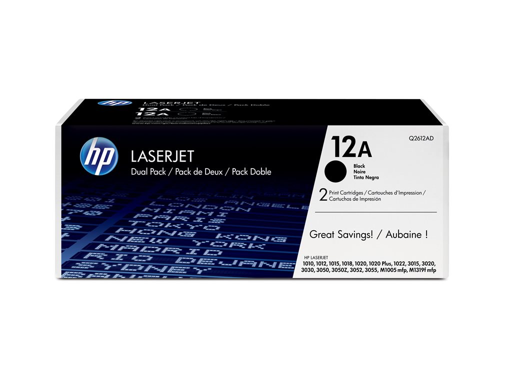 HP Toner 12A black 2-pack HV