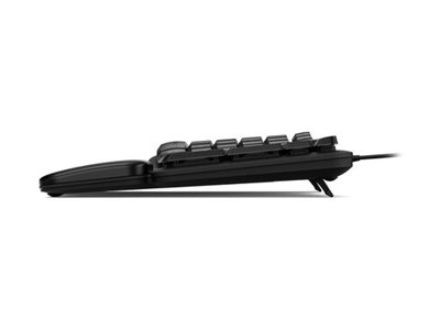 Kensington Pro Fit Ergo KM620-W keyboard and mouse set wired EQ 98% full size black Input Product shot Right side 76452