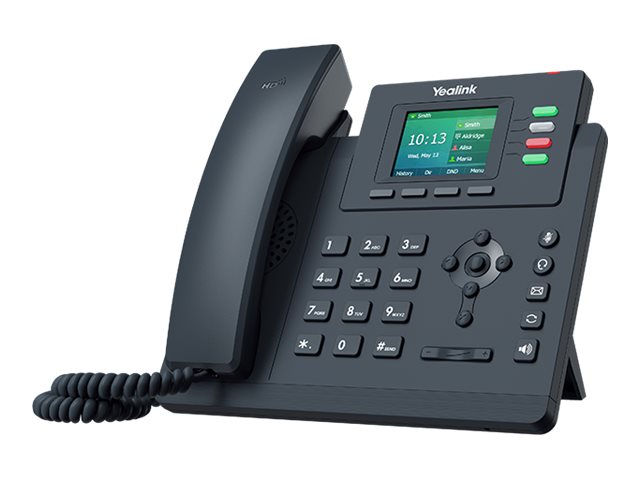 Yealink SIP-T33G VoIP phone with caller ID 5-way call Product shot Right-angle 79400