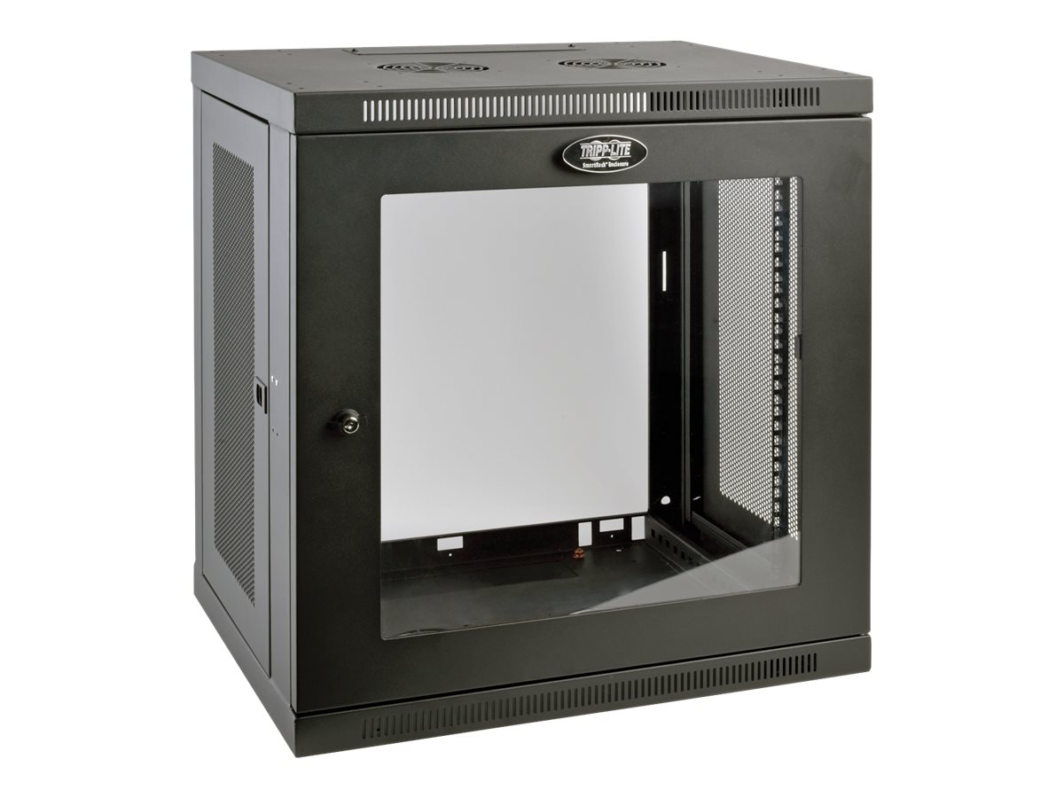Tripp Lite 12U Wall Mount Rack Enclosure Server Cabinet w/ Glass Front Door