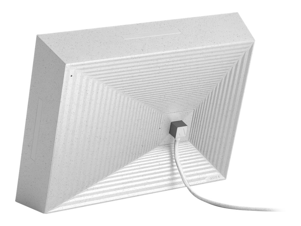 Aura Frames Mason Smart Digital Picture Frame with Speaker White 9