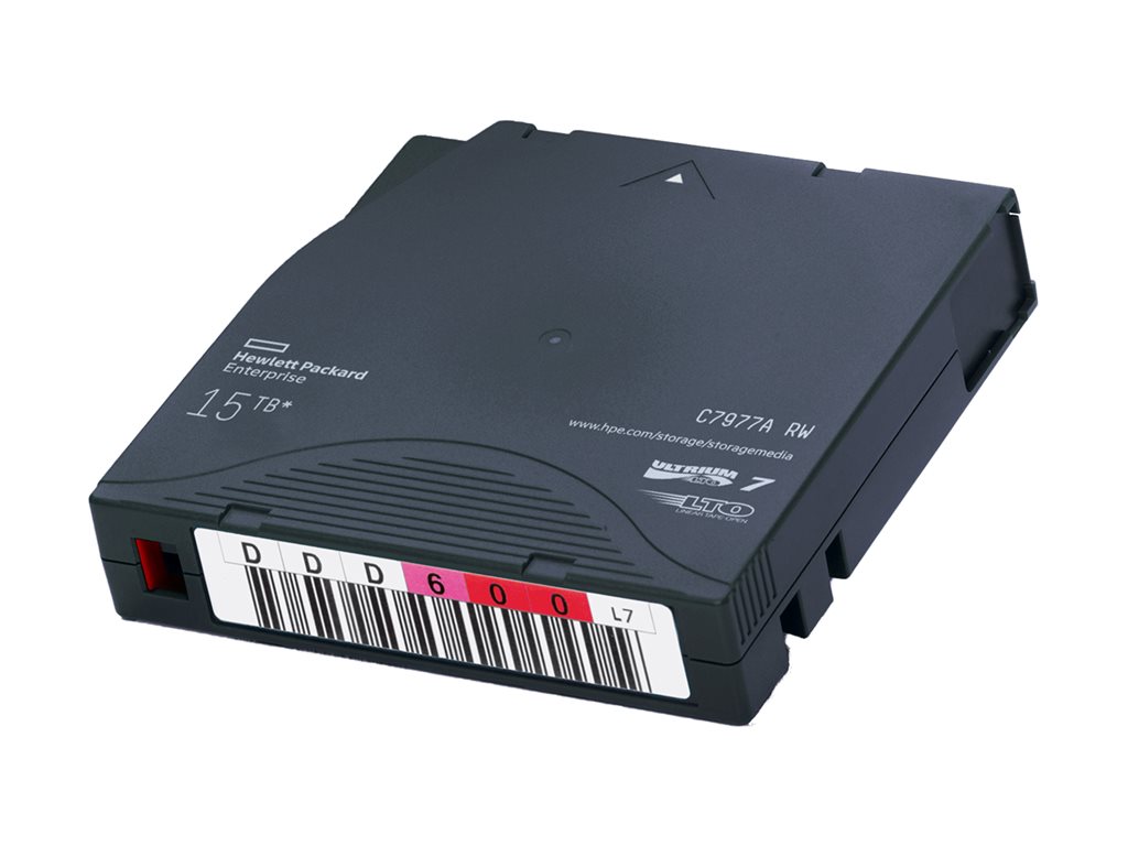 HPE LTO-7 ULTRIUM 15 TB RW 15 TB RW CUSTOM LABELED (20PACK) – Hewlett Packard Enterprise