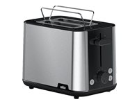 Braun PurShine HT 1510 Brødrister 900W Rustfrit stål/sort