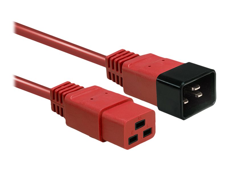 LINDY 2m IEC C19 to C20 Cable Red