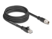 DeLOCK CAT 5e S/FTP 3m Netværkskabel Sort