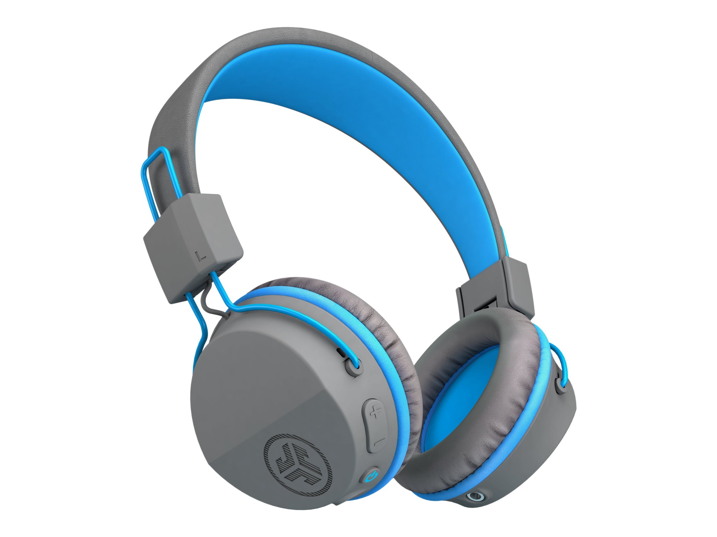 JLab JBuddies Studio Wireless Headphones - Graphite/Blue - IFCHBSTUDIORGRYBLU4