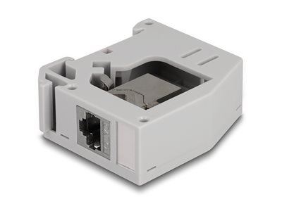 DELOCK Hutschienenadaptermit Keystonemodul RJ45