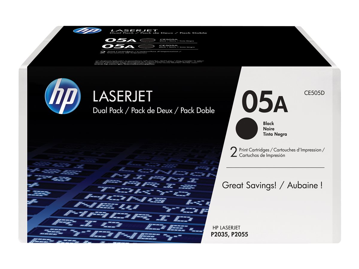 HP Toner 05A black 2-pack