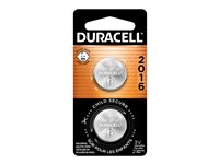 Duracell Lithium Battery - Bitter Coating - CR2016 - 2 Pack
