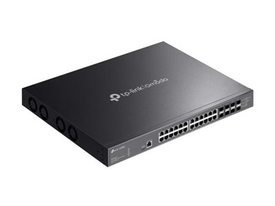 TP-Link Omada SX3832MPP V1 switch 32 ports Managed Product shot Left-angle 79150