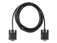StarTech 3m RS232 Serial Null Modem Cable, Crossover Serial Cable w/Al-Mylar Shielding, DB9 Serial COM Port Cable Female to M