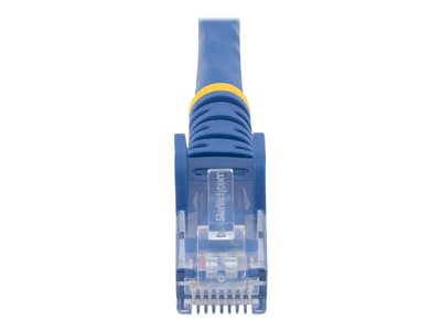 StarTech.com 6in CAT6 Ethernet Cable, 10 Gigabit Snagless RJ45 650MHz 100W PoE Patch Cord, CAT 6 10GbE UTP Network Cable w/Strain Relief, Blue, Fluke Tested/Wiring is UL Certified/TIA - Category 6 - 24AWG (N6PATCH6INBL)